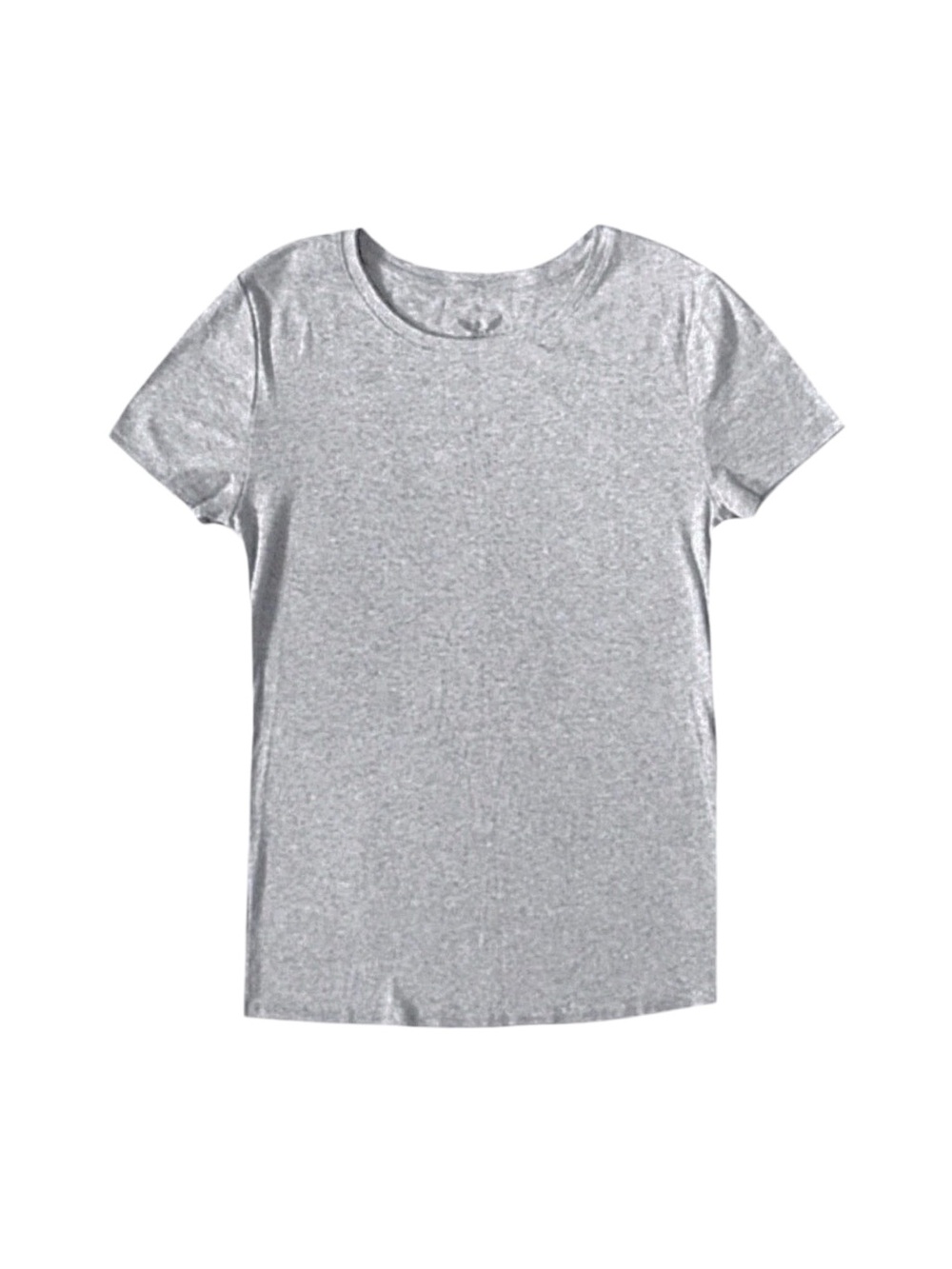 FADED GLORY Women's Grey Short Sleeve Top Medium